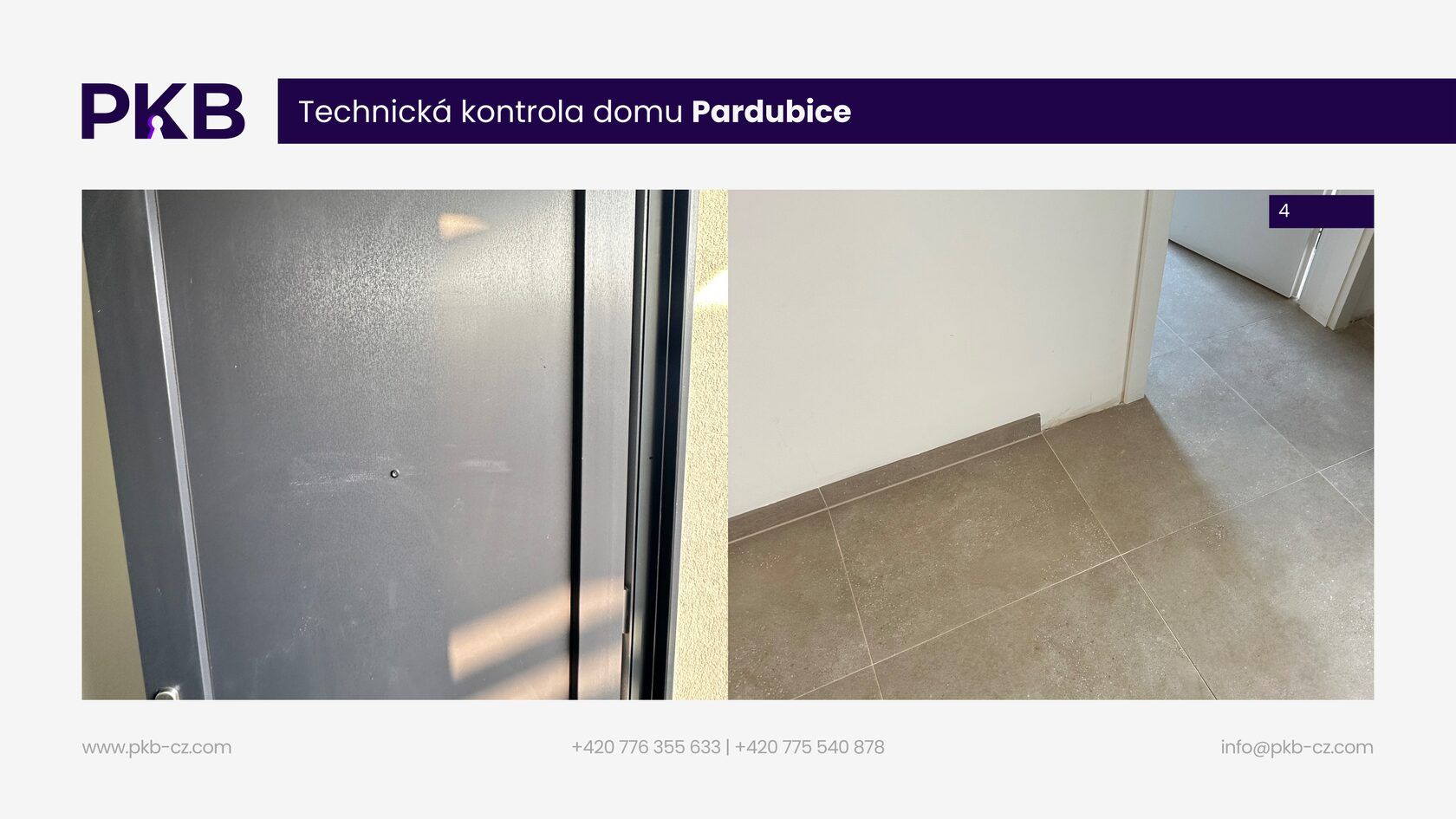 Ukázka inspekční zprávy